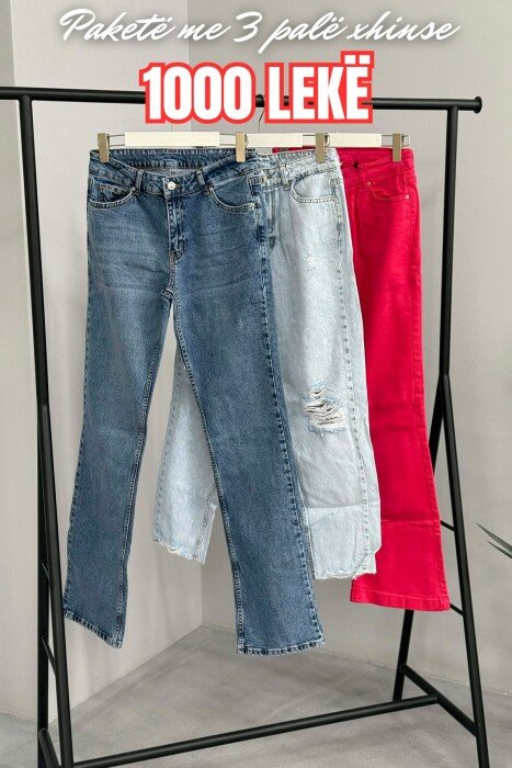 PACK OF 3 PIECES WOMAN JEANS MULTIPLE/SHNGJ - KLAUDIO FASHION