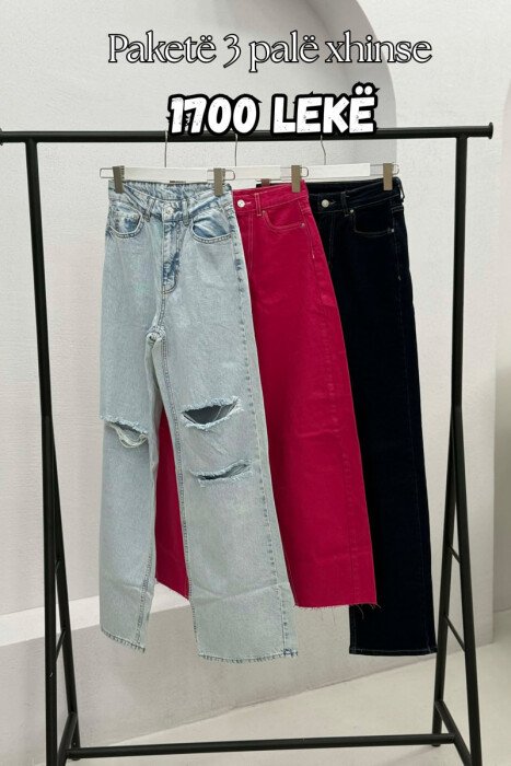 PACK OF 3 PIECES WOMAN JEANS MULTIPLE/SHNGJ - KLAUDIO FASHION