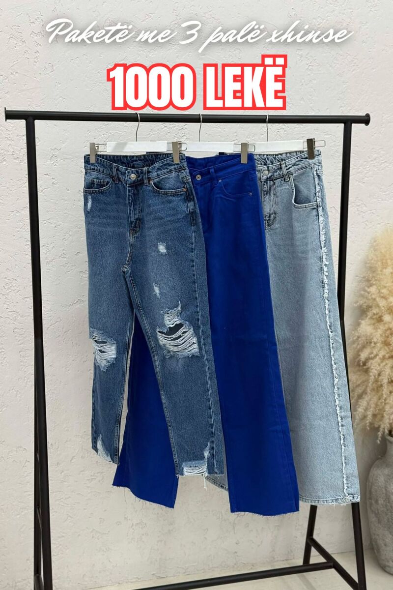 PACK OF 3 PIECES WOMAN JEANS MULTIPLE/SHNGJ - 1