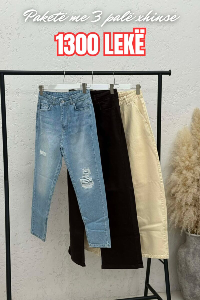 PACK OF 3 PIECES WOMAN JEANS MULTIPLE/SHNGJ - 1