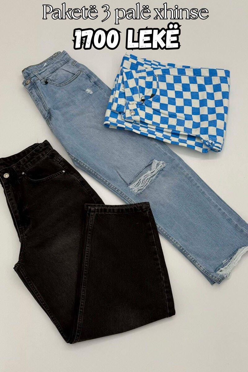 PACK OF 3 PIECES WOMAN JEANS MULTIPLE/SHNGJ - 1