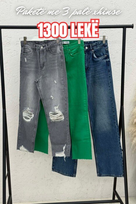PACK OF 3 PIECES WOMAN JEANS MULTIPLE/SHNGJ - KLAUDIO FASHION