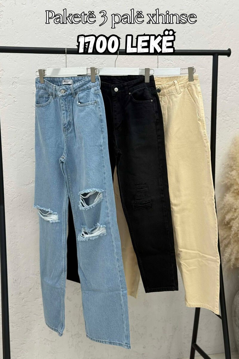 PACK OF 3 PIECES WOMAN JEANS MULTIPLE/SHNGJ - 1
