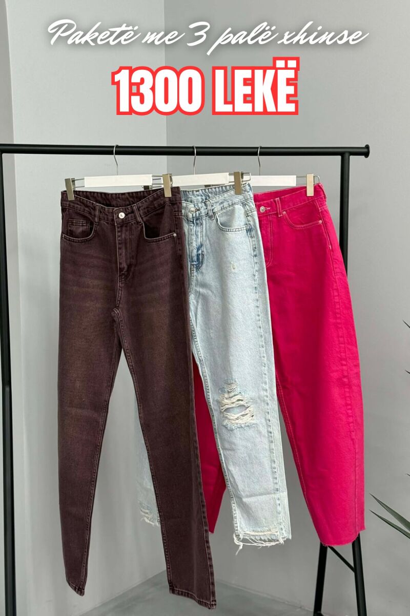 PACK OF 3 PIECES WOMAN JEANS MULTIPLE/SHNGJ - 1