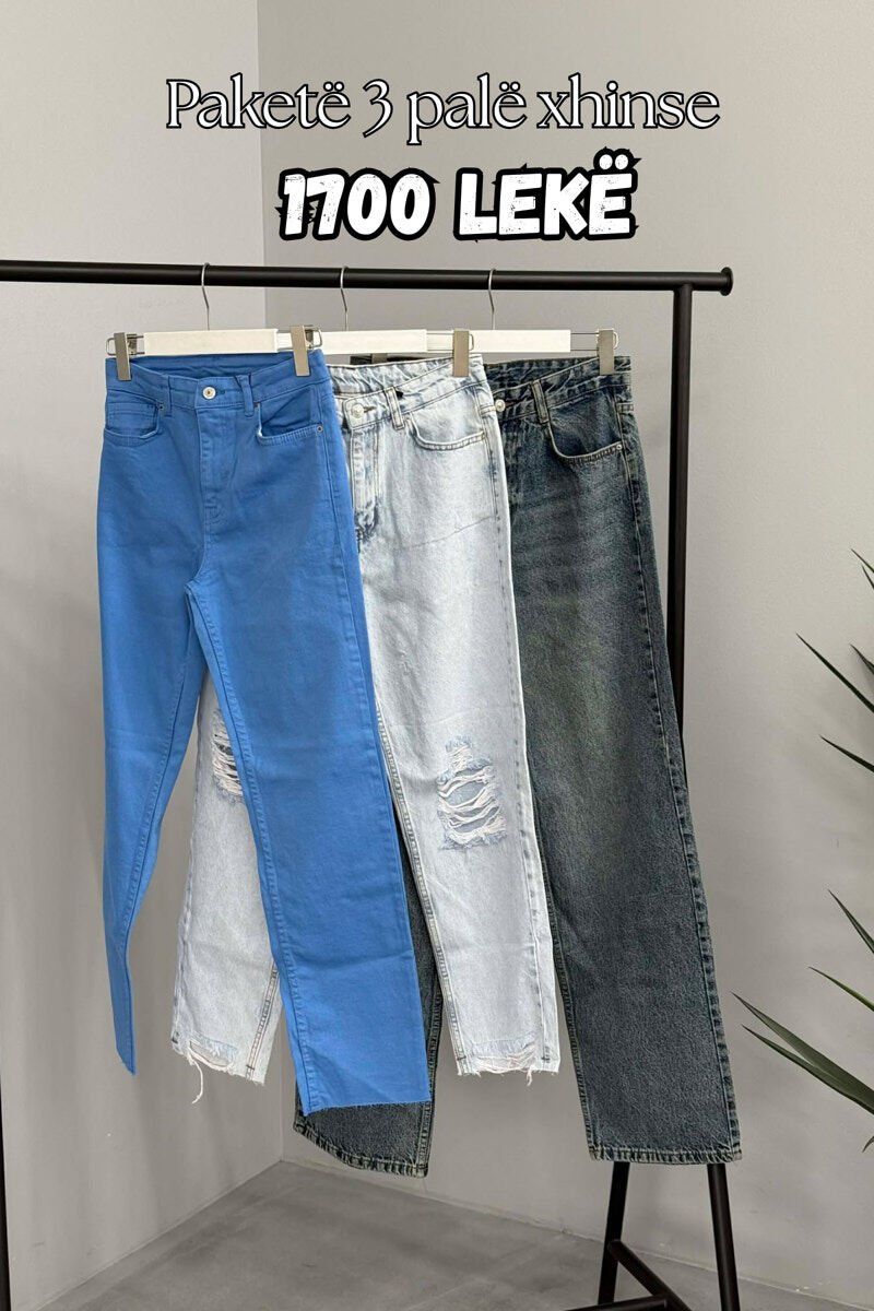 PACK OF 3 PIECES WOMAN JEANS MULTIPLE/SHNGJ - 1