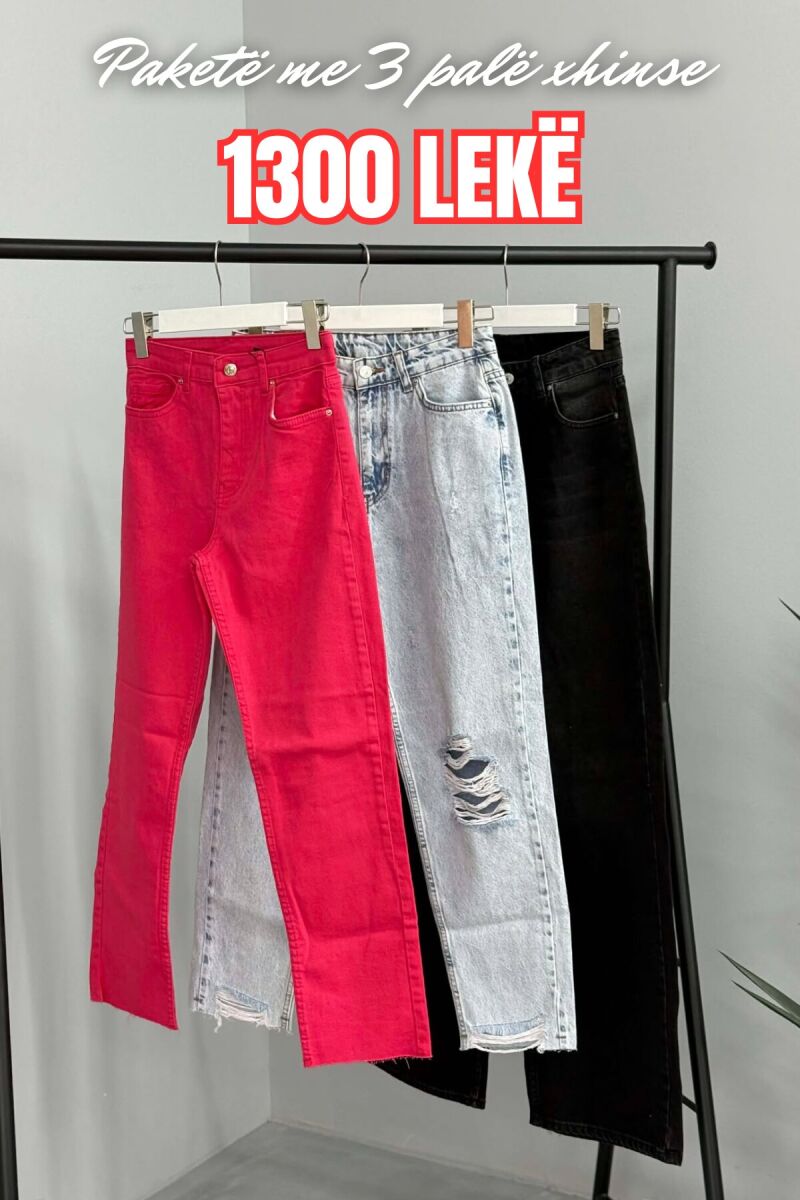 PACK OF 3 PIECES WOMAN JEANS MULTIPLE/SHNGJ - 1