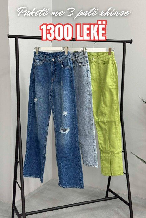 PACK OF 3 PIECES WOMAN JEANS MULTIPLE/SHNGJ - KLAUDIO FASHION