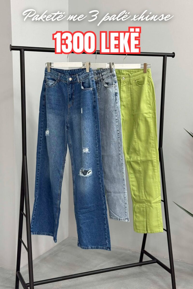 PACK OF 3 PIECES WOMAN JEANS MULTIPLE/SHNGJ - 1