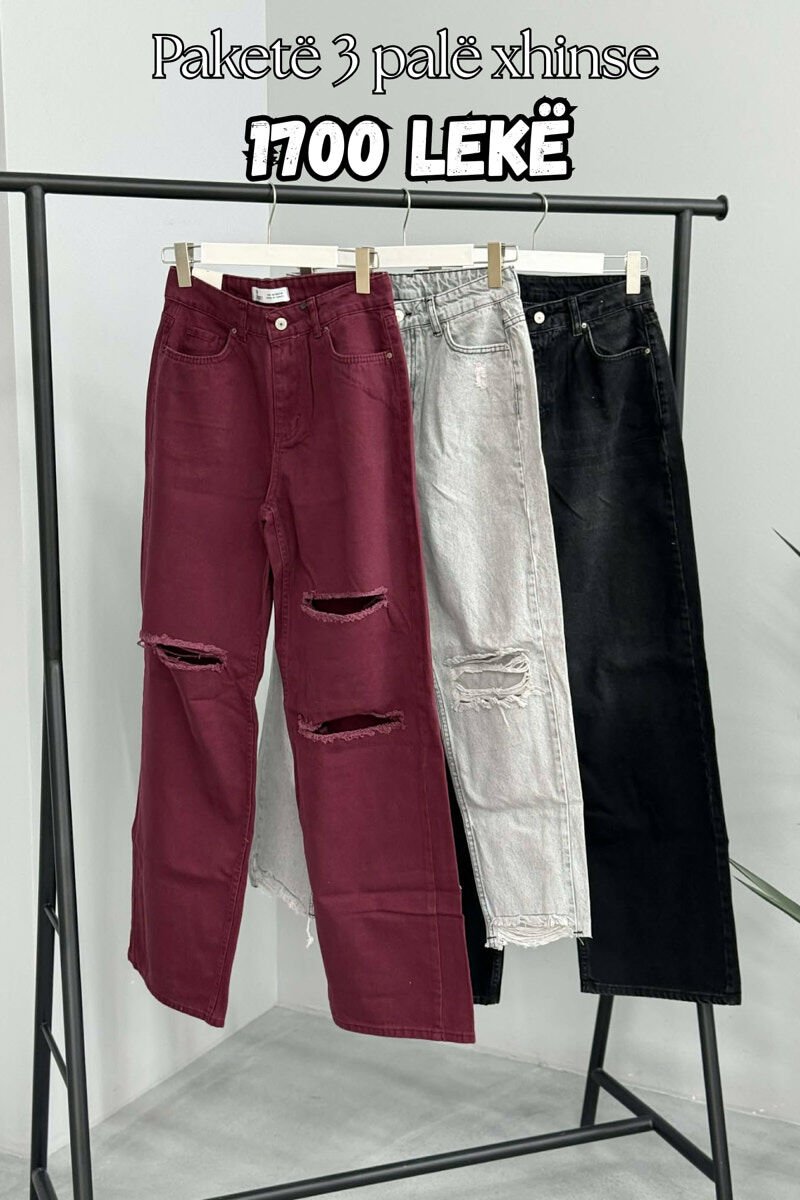 PACK OF 3 PIECES WOMAN JEANS MULTIPLE/SHNGJ - 1