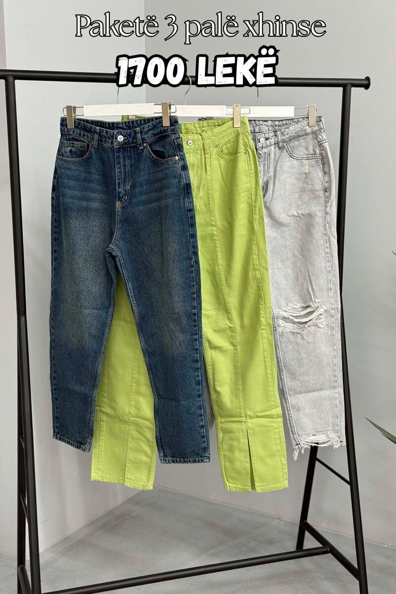 PACK OF 3 PIECES WOMAN JEANS MULTIPLE/SHNGJ - 1