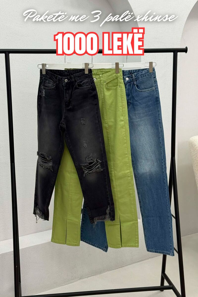 PACK OF 3 PIECES WOMAN JEANS MULTIPLE/SHNGJ - 1