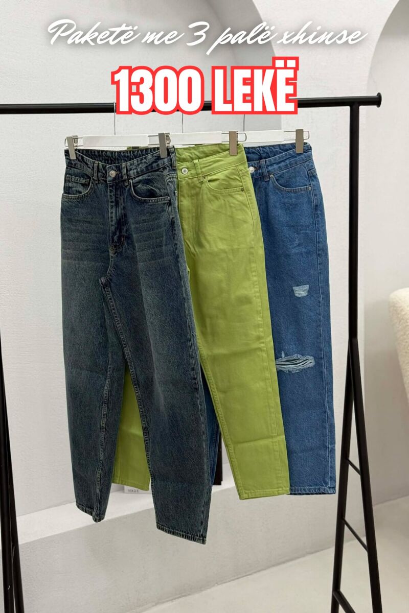PACK OF 3 PIECES WOMAN JEANS MULTIPLE/SHNGJ - 1