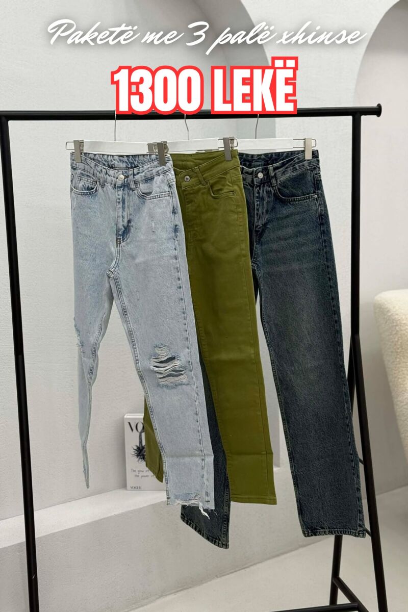 PACK OF 3 PIECES WOMAN JEANS MULTIPLE/SHNGJ - 1