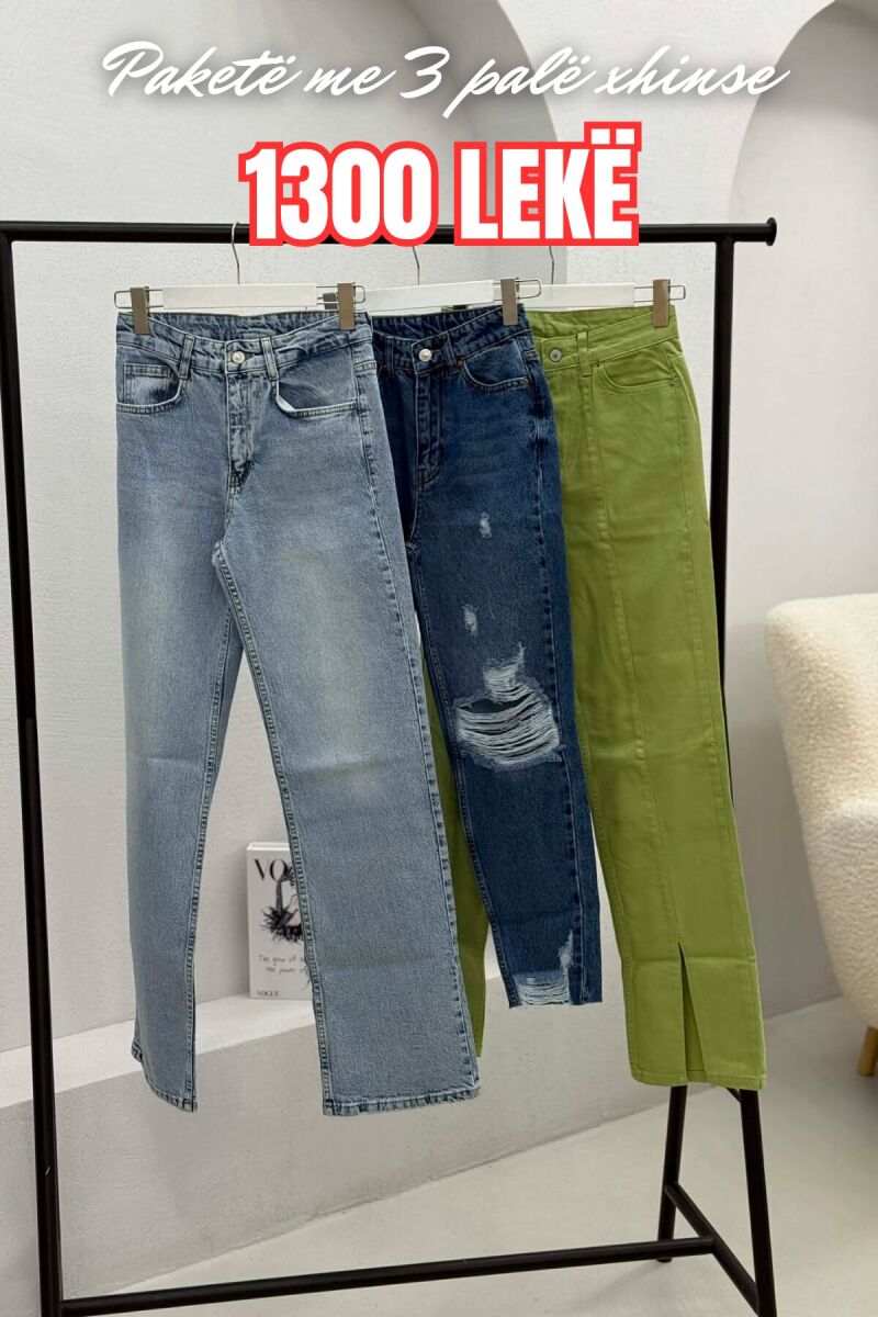 PACK OF 3 PIECES WOMAN JEANS MULTIPLE/SHNGJ - 1