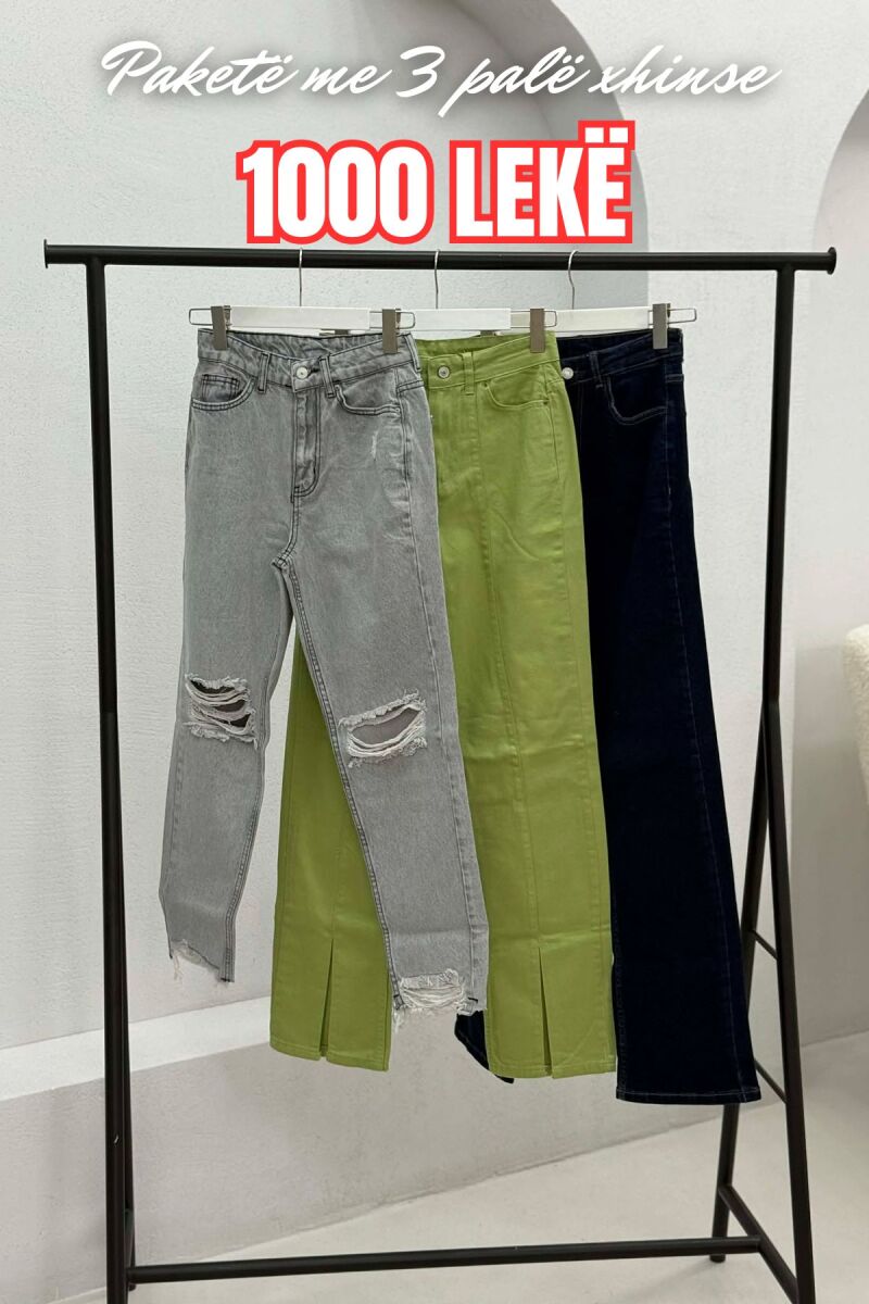 PACK OF 3 PIECES WOMAN JEANS MULTIPLE/SHNGJ - 1