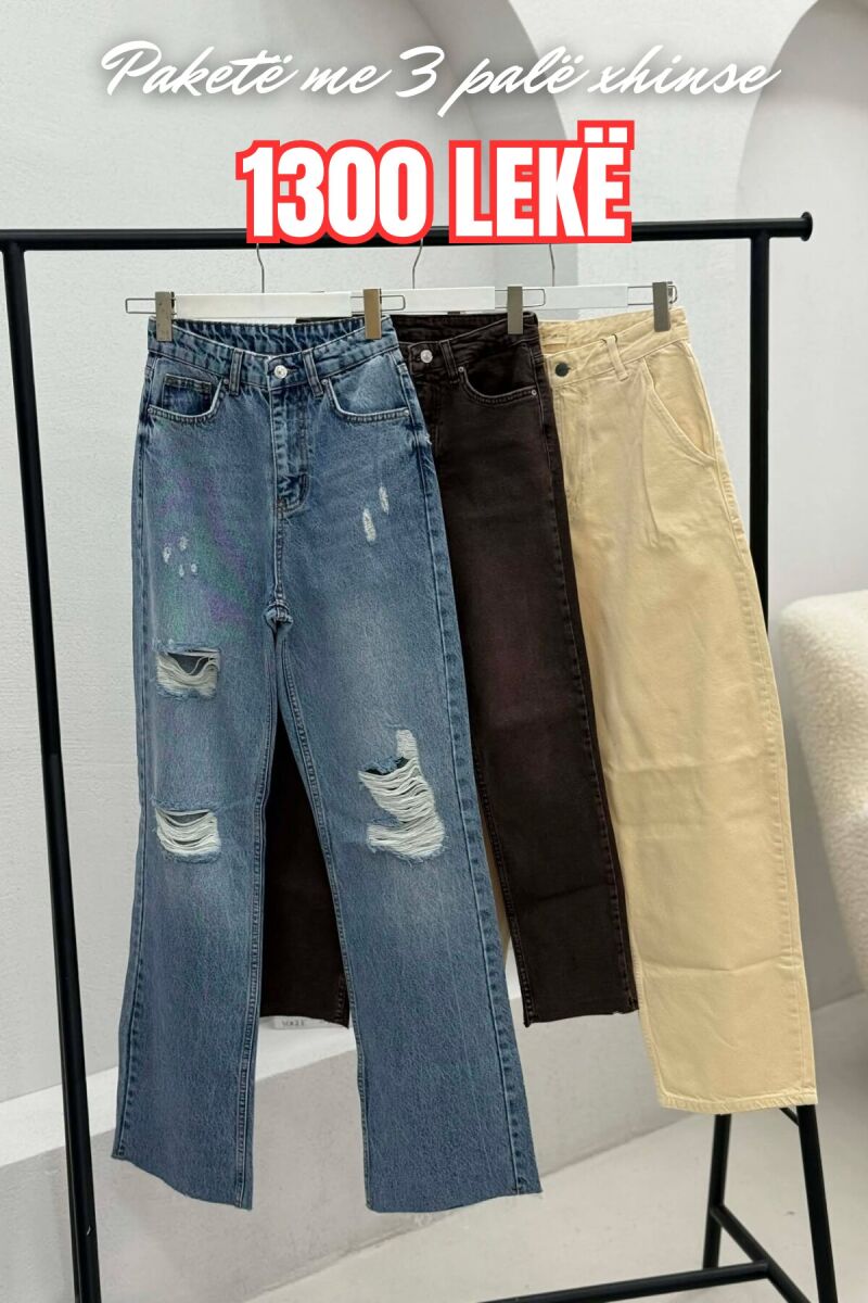 PACK OF 3 PIECES WOMAN JEANS MULTIPLE/SHNGJ - 1