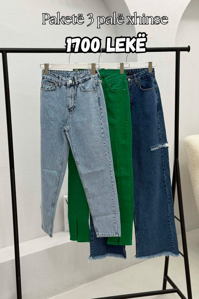 PACK OF 3 PIECES WOMAN JEANS MULTIPLE/SHNGJ - 1