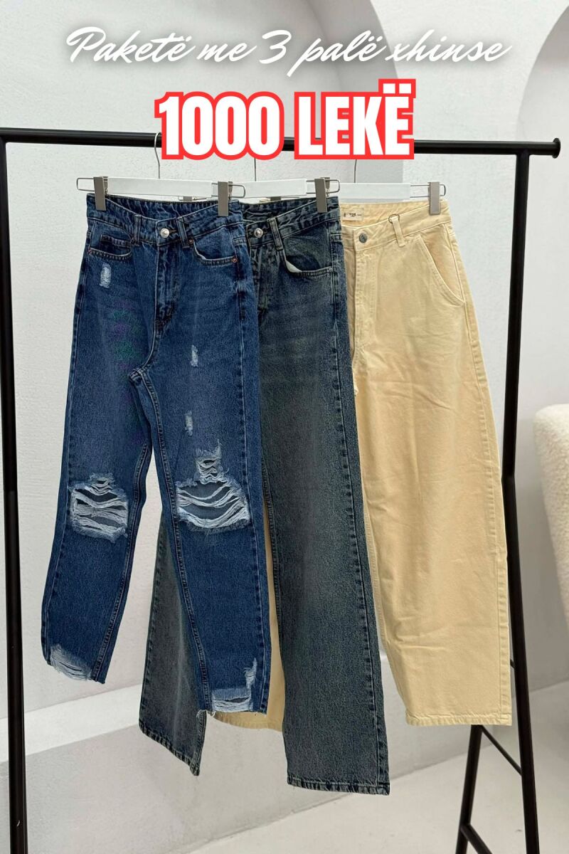 PACK OF 3 PIECES WOMAN JEANS MULTIPLE/SHNGJ - 1