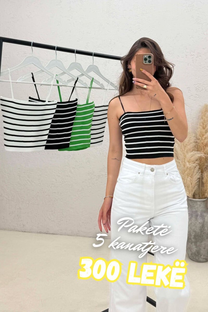 PACK OF 5 PIECES LINES DESIGN WOMEN TANK TOP MULTIPLE/SHNGJ - 1