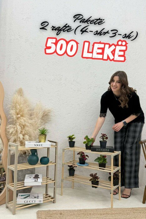 PAKETE 2 RAFTE KEPUCESH (4 RRESHTA + RRESHTA) NE NGJYRE BEZHE - 1