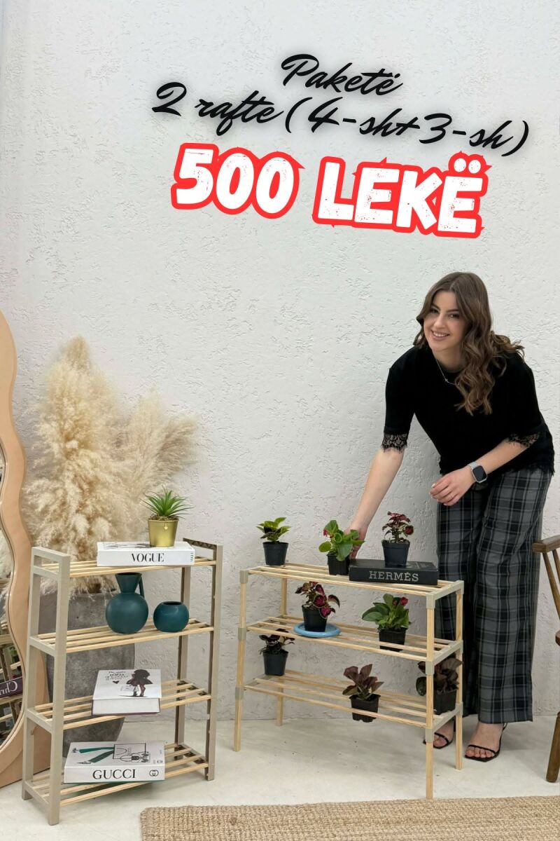 PAKETE 2 RAFTE KEPUCESH (4 RRESHTA + RRESHTA) NE NGJYRE BEZHE - 1