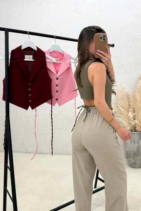 PAKETE 3 JELEKE NJE NGJYRESH ME LIDHESE NE BEL PER FEMRA SHUMENGJYRESH - 3