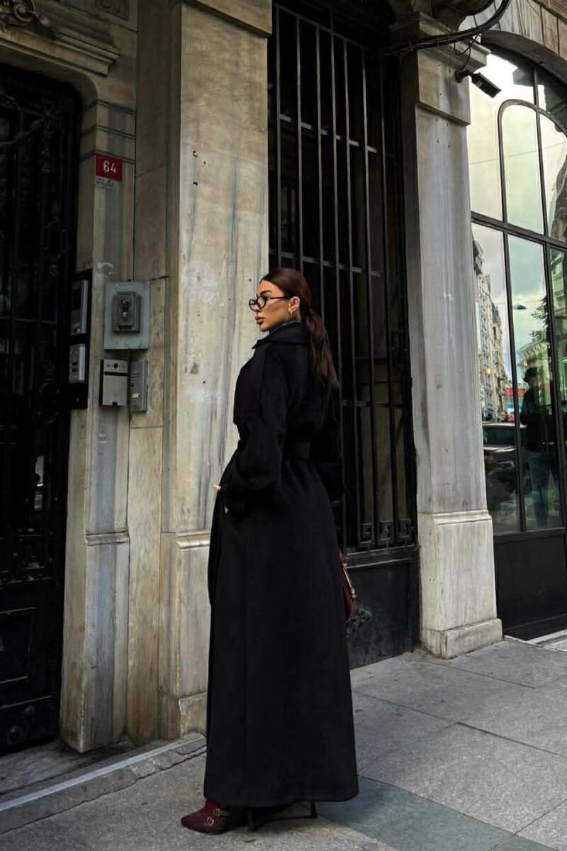 PALLTO OVERSIZE E GJATE NJE NGJYRESHE PER FEMRA NE NGJYRE TE ZEZE - 5