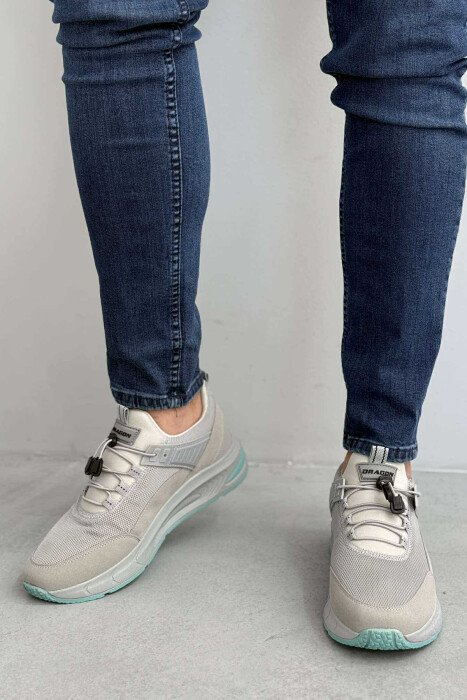 PALTFORM LACING MEN SNEAKERS LIGHT GREY/GZ - KLAUDIO FASHION