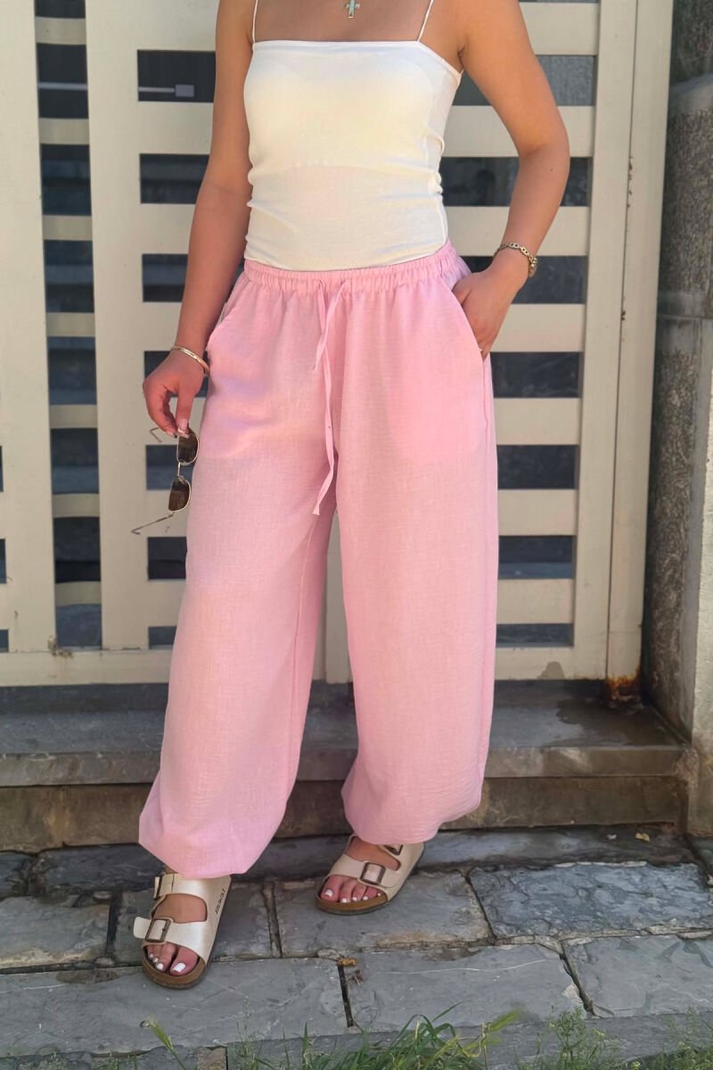 PANTALLONA NJE NGJYRSHE PER FEMRA NE NGJYRE ROZE - 4