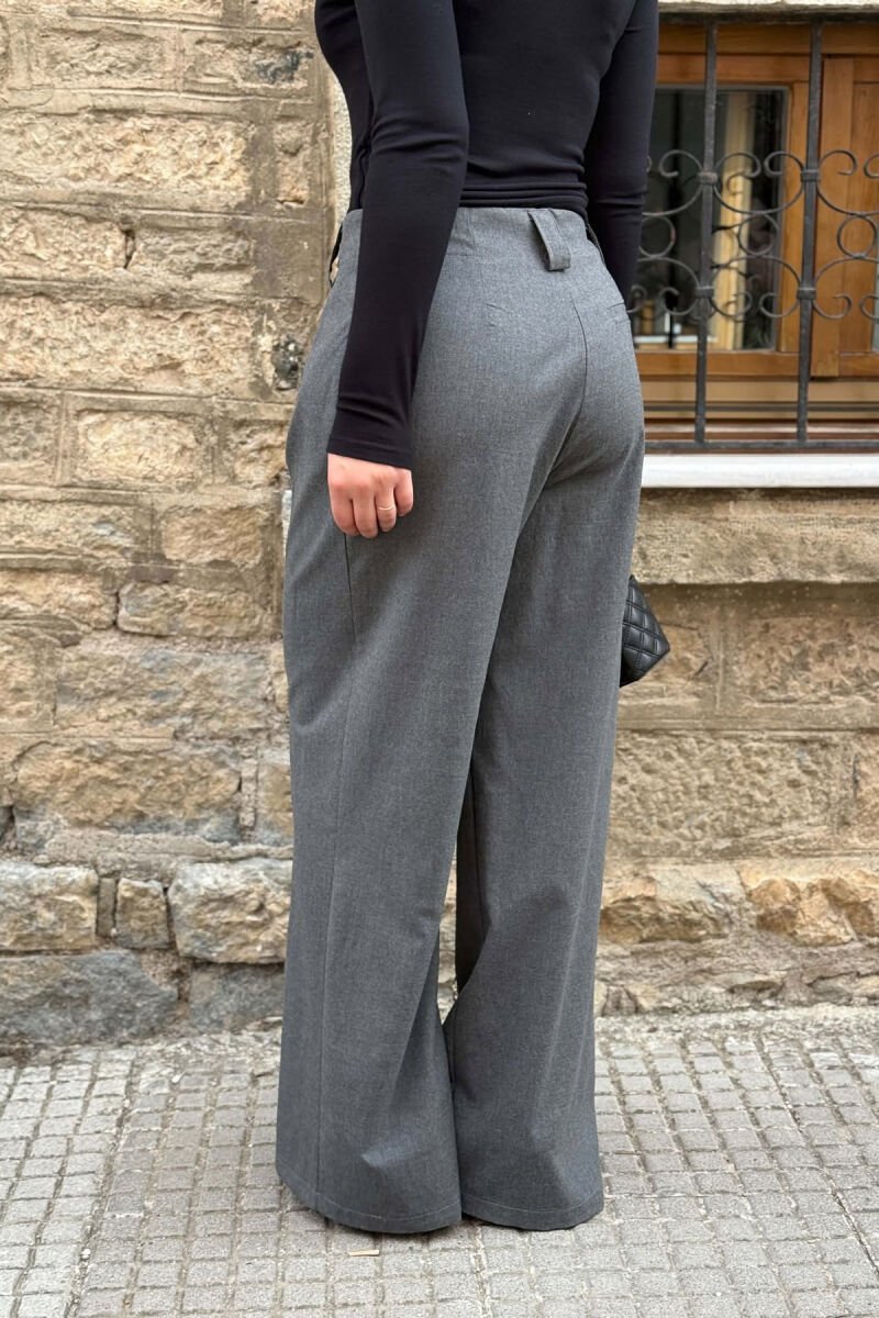 PANTALLONA TE GJERA NJE NGJYRESHE PER FEMRA NE NGJYRE GRI - 4
