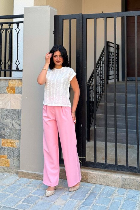 PANTALLONA TE THJESHTA PER FEMRA NE NGJYRE ROZE - 2