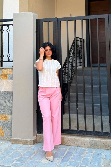 PANTALLONA TE THJESHTA PER FEMRA NE NGJYRE ROZE - 3