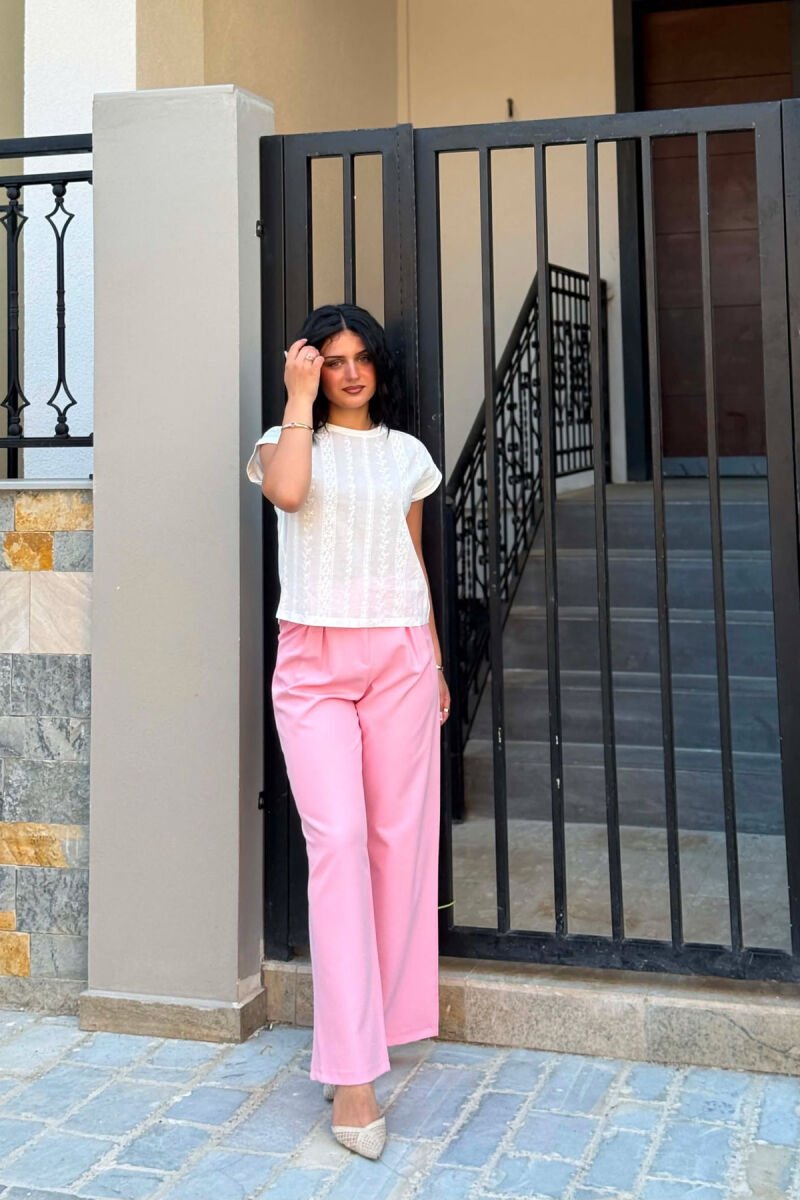 PANTALLONA TE THJESHTA PER FEMRA NE NGJYRE ROZE - 3