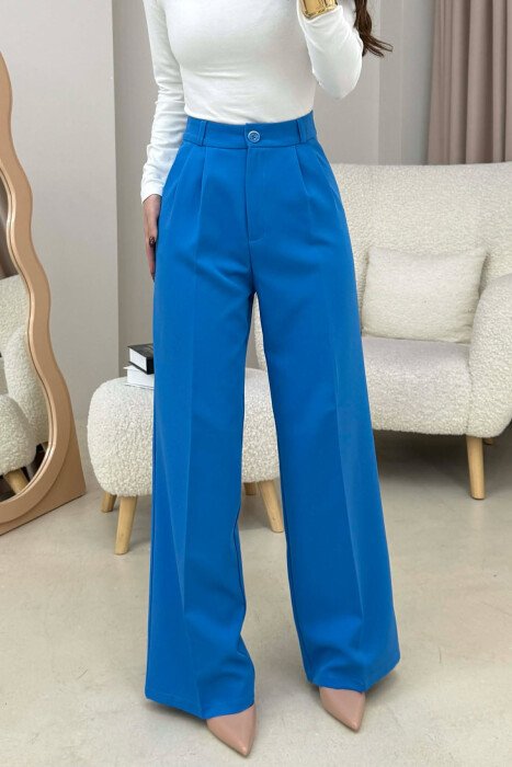 PANTALLONA TE THJESHTA NJE NGJYRESHE PER FEMRA NE NGJYRE BABY BLU - 4