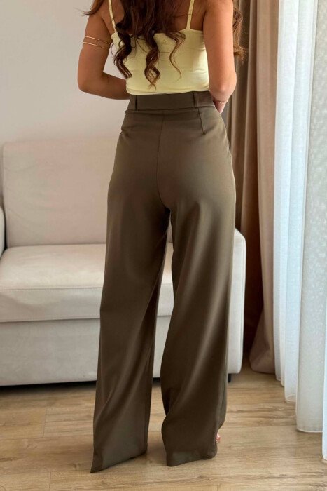 PANTALLONA TE THJESHTA NJE NGJYRESHE PER FEMRA NE NGJYRE JESHILE - 5