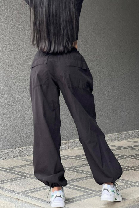 PARACHUTE PANTS WOMAN BLACK/ E ZEZE - 2