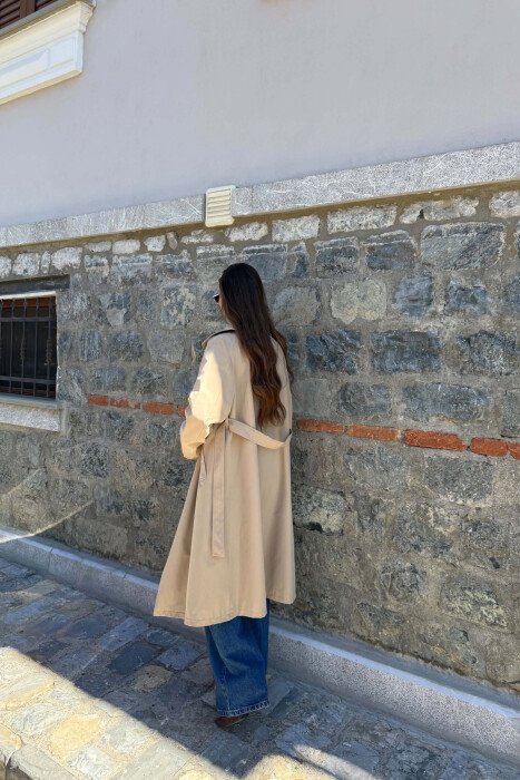 PARDESY NJE NGJYRESHE ME DETAJIN E RRIPIT PER FEMRA NE NGJYRE BEZHE - 4