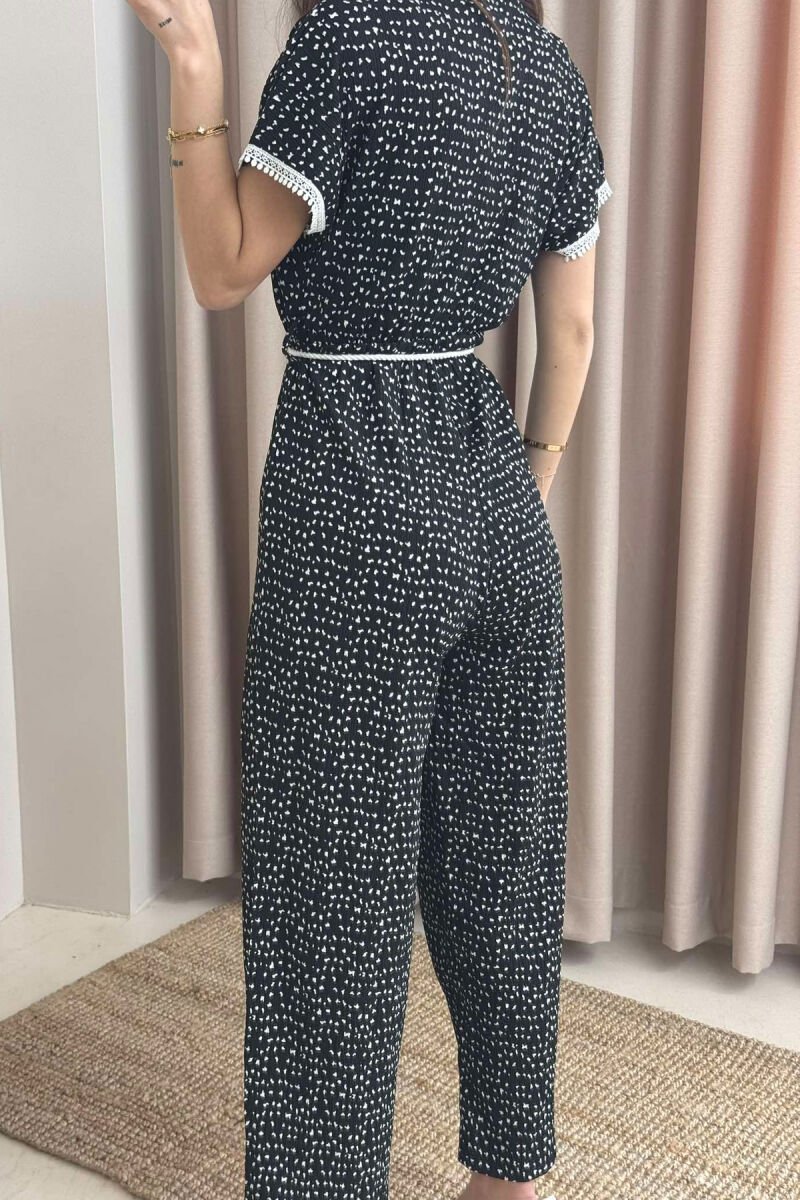 PATTERN WOMAN JUMPSUIT BLACK/ E ZEZE - 5