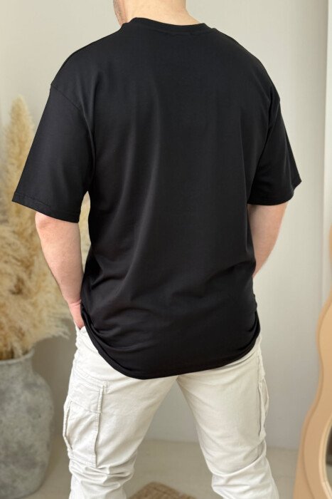 PERFORMANCE WRITTING SIMPLE MEN T-SHIRT BLACK/ E ZEZE - 3