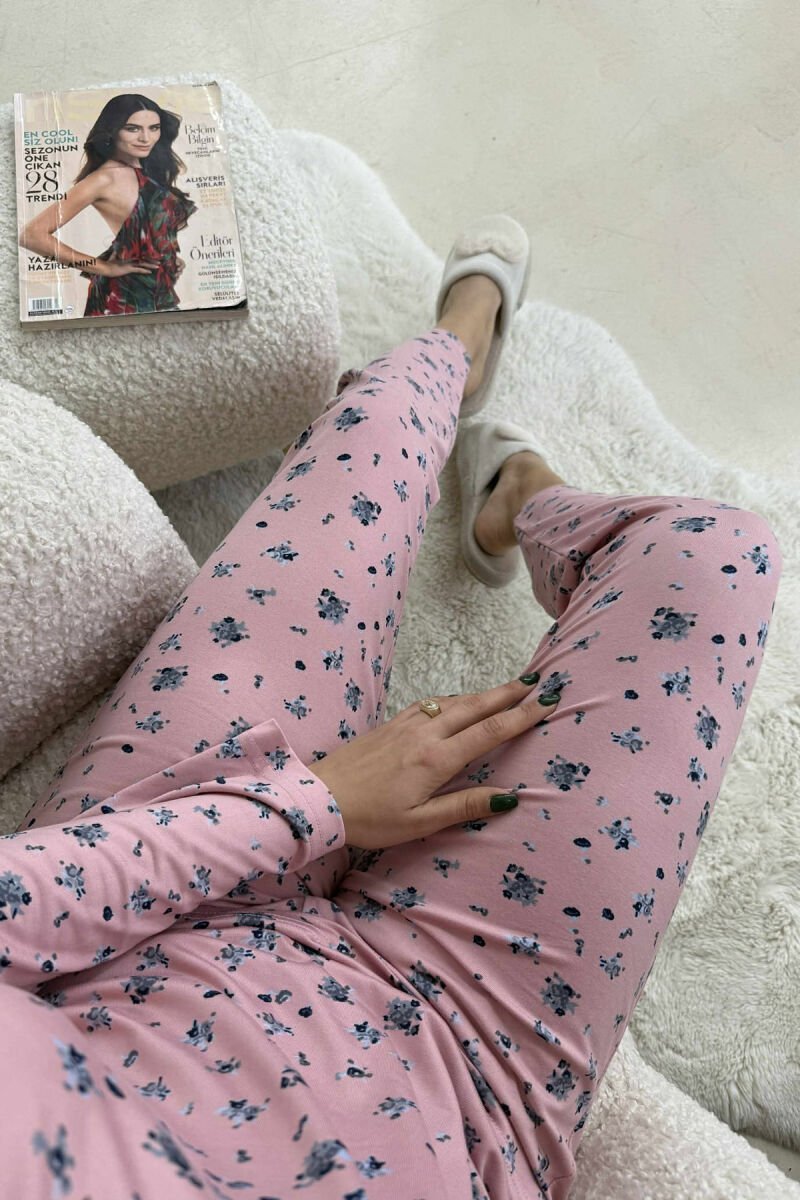 PIZHAME BLUZE ME DIZAJN LULESH+TUTA PER FEMRA NE NGJYRE PUDER - 7