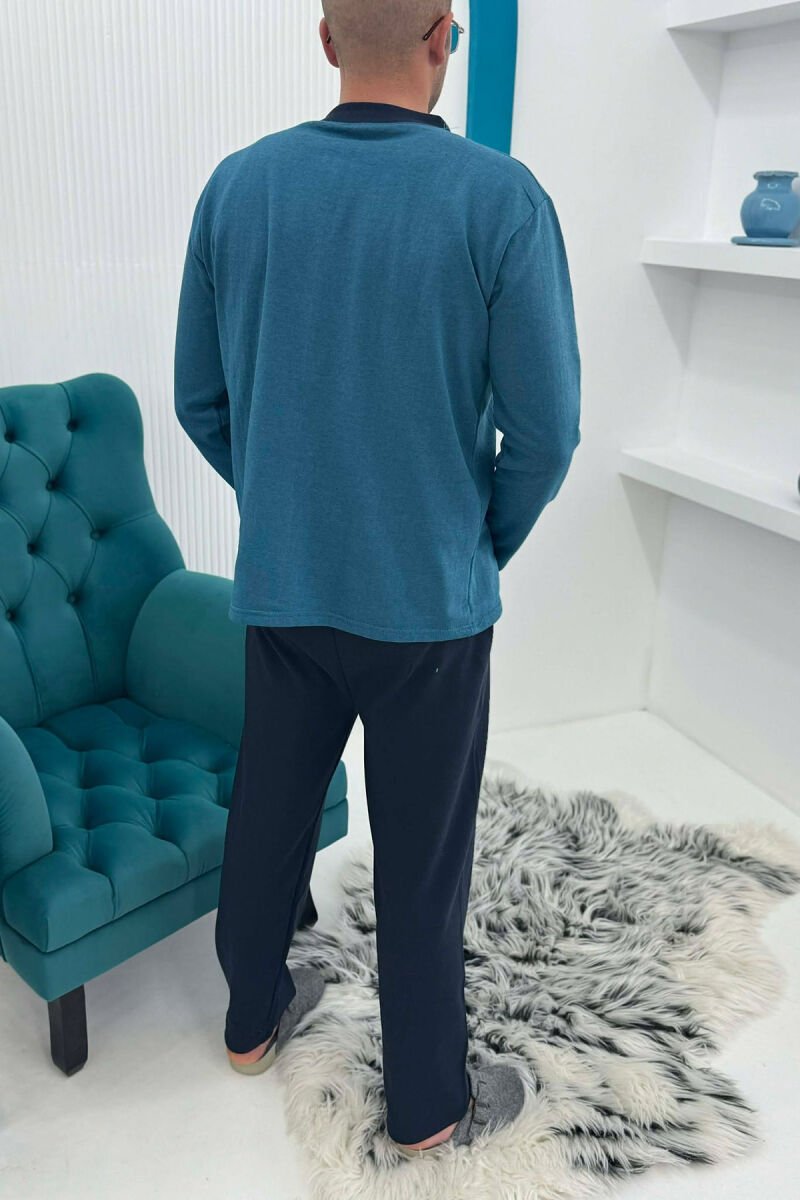 PIZHAME BLUZE ME LOGO TË THJESHTE+TUTA PER MESHKUJ NE NGJYRE GUR KALI - 4