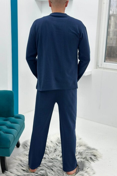 PIZHAME BLUZE ME LOGO TE VOGEL + TUTA PER MESHKUJ NE NGJYRE BLU - 3