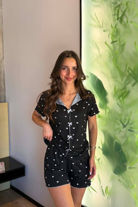 PIZHAME KEMISHE+TUTA TE SHKURTRA PER FEMRA NE NGJYRE TE ZEZE - 3