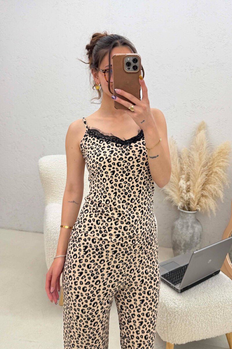 PIZHAME ME DIZJAN LEOPARD KANATJERE + TUTA PER FEMRA - 3