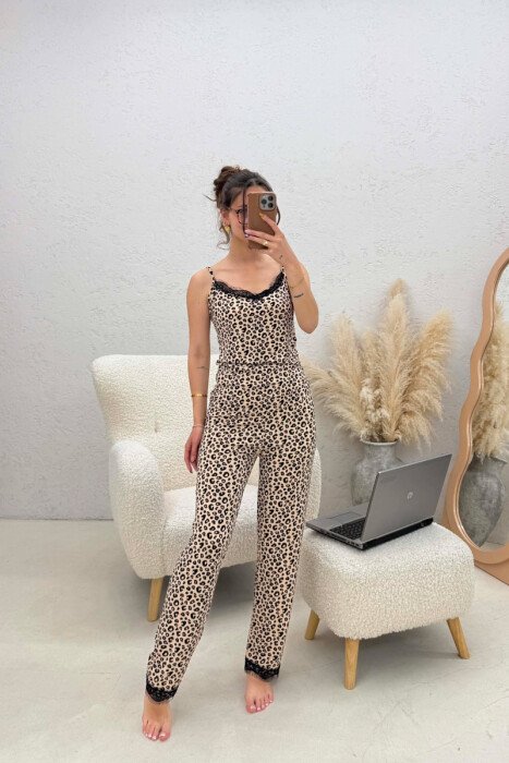 PIZHAME ME DIZJAN LEOPARD KANATJERE + TUTA PER FEMRA - 4