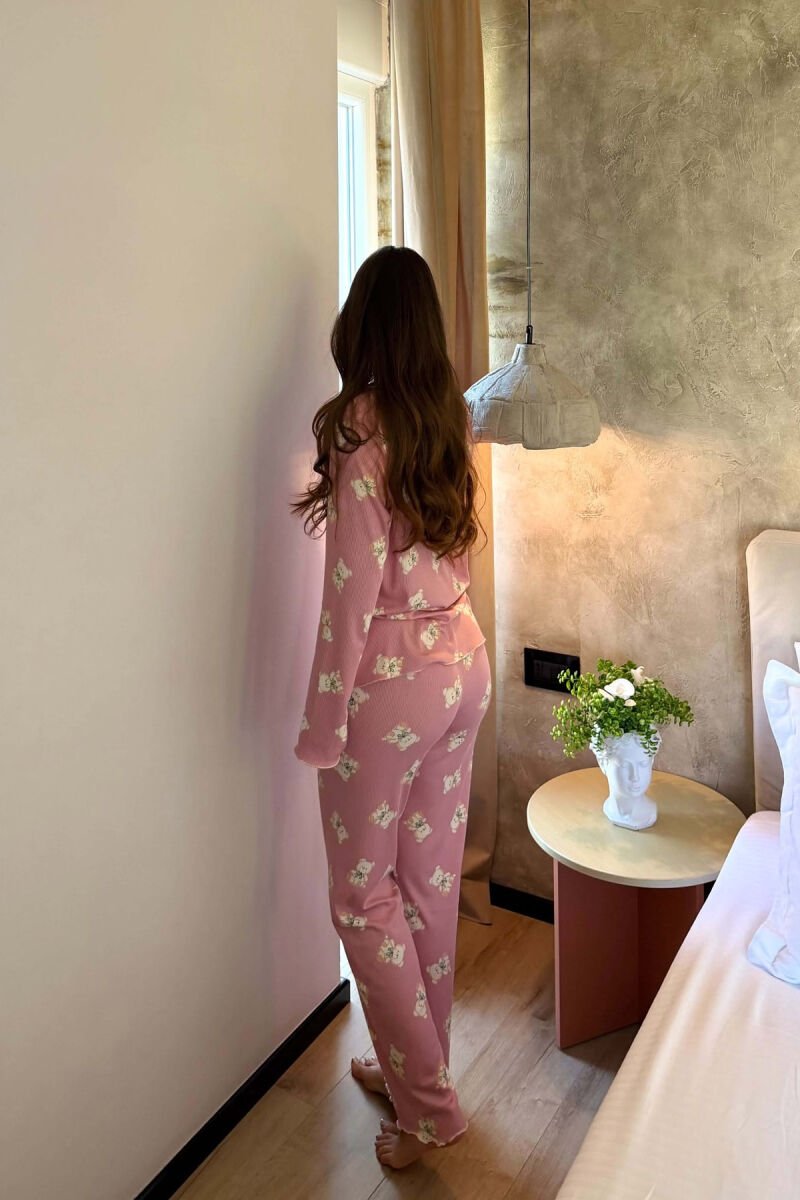 PIZHAME ME DIZJAN ME ARUSHA KEMISHE + TUTA PER FEMRA NE NGJYRE PUDER - 6