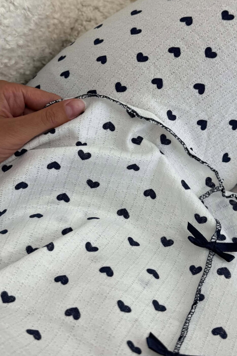 PIZHAME ME DIZJAN ME ZEMRA KEMISHE + TUTA PER FEMRA NE NGJYRE TE BARDHE ME TE ZEZE - 4