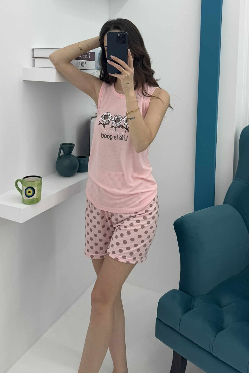 PIZHAME ME LULE KANATJERE+ TUTA TE SHKURTA PER FEMRA NE NGJYRE ROZE - 2