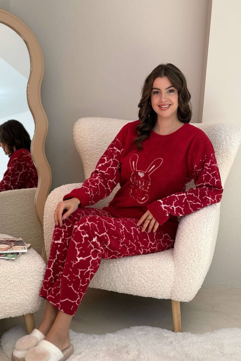 RABBIT DESIGN WOMEN PYJAMAS RED/E KUQE - 4
