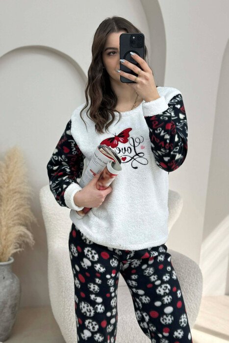PIZHAME POLARE BLUZE + TUTA PER FEMRA NE NGJYRE TE BARDHE - 5